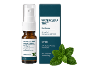 WaterClear THC™ Dronabinol Mundspray 50 mg/ml Pfefferminze