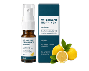WaterClear THC™ Dronabinol + CBD Mundspray 25/25 mg/ml Zitrone