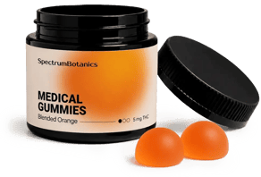 THC Gummies Orange 5mg THC - SpectrumBotanics