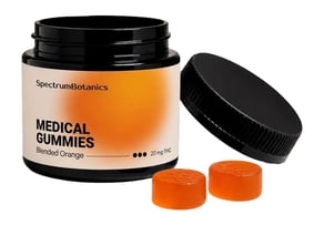 THC Gummies Orange 20mg THC - SpectrumBotanics