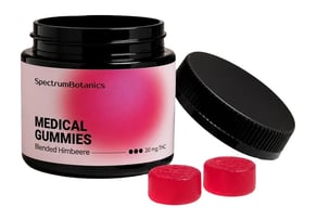 THC Gummies Himbeere 20mg THC - SpectrumBotanics