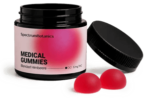 THC Gummies Himbeere 5mg THC - SpectrumBotanics